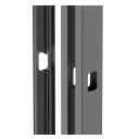 Set aus Aluminium Pfosten 50x60 und Abdeckung für den Schlossbereich -